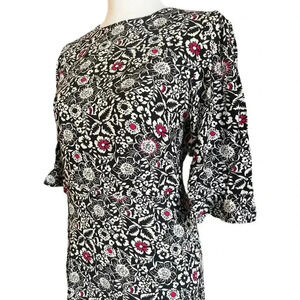 The loft NWT dress floral pattern 1/4 sleeve size 4